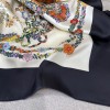Hermes Hermès Gorgeous Rein Flower Version 90 Scarf