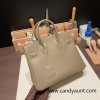  18/Étoupe Grey  Hermes Shadow Birkin25   swift 