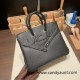 Hermes Shadow Birkin 25 89 /Black (Noir) swift Full Handmade Hermes Shadow Birkin 25 89 /Black (Noir) swift Full Handmade