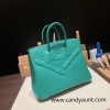  6W /MentheHermes Shadow Birkin25  swift 