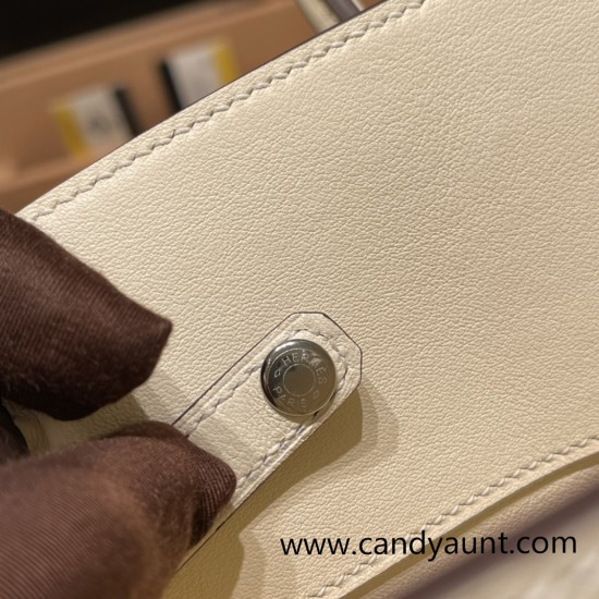 Hermes Shadow Birkin 25 I2 /Nata Full Handmade Hermes Shadow Birkin 25 I2 /Nata Full Handmade