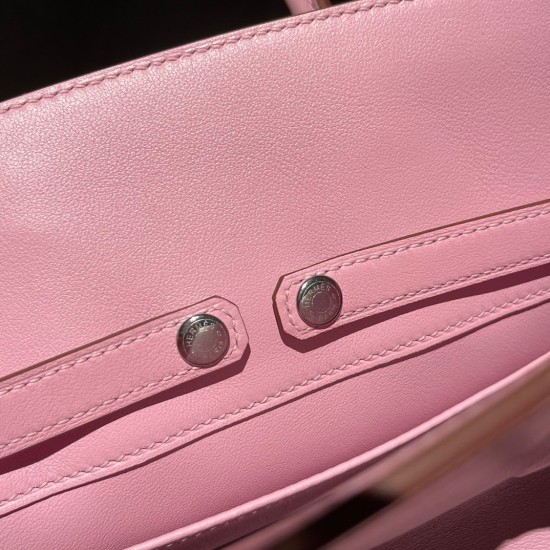 Hermes Shadow Birkin 25 swift X9 /Mauve Sylvestre Full Handmade Hermes Shadow Birkin 25 swift X9 /Mauve Sylvestre Full Handmade