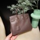 Hermes Shadow Birkin 25 swift 0G/Rouge Sellier Full Handmade Hermes Shadow Birkin 25 swift 0G/Rouge Sellier Full Handmade