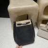 HERMES  Kelly 22cm CLEMENCE   89 Black (Noir) 