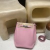 HERMES  Kelly 22cm CLEMENCE   X9 Mauve Sylvestre 