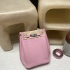 HERMES  Kelly 22cm CLEMENCE   X9 Mauve Sylvestre 