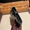 Hermès Kelly Wallet Long Veau Epson 89/Black (Noir) Black Gold Hardware wallet-002 Fully Hand-Stitched