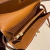 Hermès Kelly Wallet Long Veau Epson 37/Gold Gold Gold Hardware wallet-006 Fully Hand-Stitched