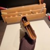 Hermès Kelly Wallet Long Veau Epson 37/Gold Gold Gold Hardware wallet-006 Fully Hand-Stitched