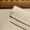 Hermès Kelly Wallet Long Veau Epson 10/Craie Craie Gold Hardware wallet-015 Fully Hand-Stitched