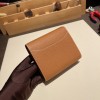 Hermès Constance Long Veau Epson 37/Gold Gold Silver Hardware wallet-016 Fully Hand-Stitched