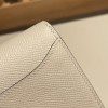 Hermès Constance Long Veau Epson 10/Craie Craie Gold Hardware wallet-017 Fully Hand-Stitched