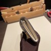 Hermès Constance Long Veau Epson 10/Craie Craie Gold Hardware wallet-017 Fully Hand-Stitched