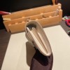 Hermès Constance Long Veau Epson 10/Craie Craie Silver Hardware wallet-019 Fully Hand-Stitched