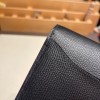 Hermès Constance Long Veau Epson 89/Black (Noir) Black Silver Hardware wallet-021 Fully Hand-Stitched