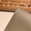 Hermès Constance Long Veau Epson 18/Étoupe Grey Etoupe Silver Hardware wallet-022 Fully Hand-Stitched