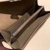 Hermès Constance Long Veau Epson 18/Étoupe Grey Etoupe Silver Hardware wallet-022 Fully Hand-Stitched