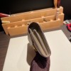 Hermès Constance Long Veau Epson 18/Étoupe Grey Etoupe Gold Hardware wallet-023 Fully Hand-Stitched