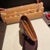 Hermès Constance Long Veau Epson 37/Gold Gold Silver Hardware wallet-025 Fully Hand-Stitched