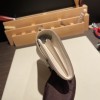 Hermès Constance Long Veau Epson 10/Craie Craie Silver Hardware wallet-026 Fully Hand-Stitched