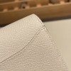 Hermès Constance Long Veau Epson 10/Craie Craie Gold Hardware wallet-027 Fully Hand-Stitched